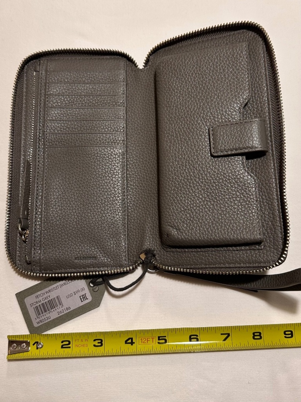 Allsaints Fetch Wristlet wallet / phone clutch